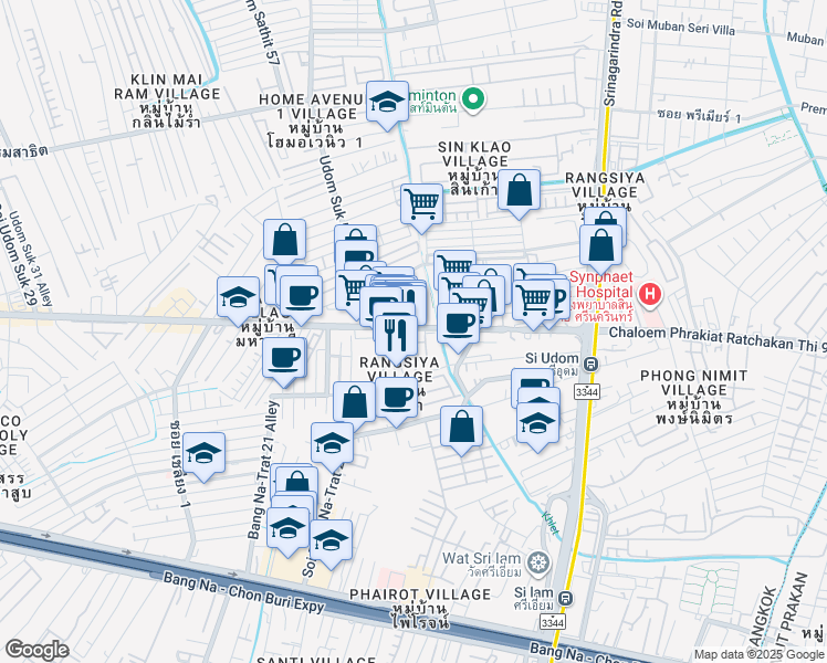 map of restaurants, bars, coffee shops, grocery stores, and more near in 