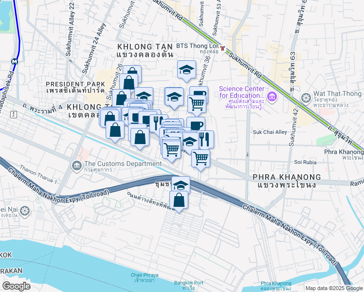 map of restaurants, bars, coffee shops, grocery stores, and more near in 