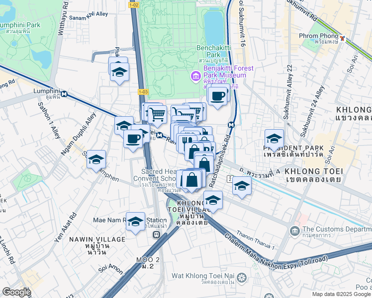 map of restaurants, bars, coffee shops, grocery stores, and more near in 
