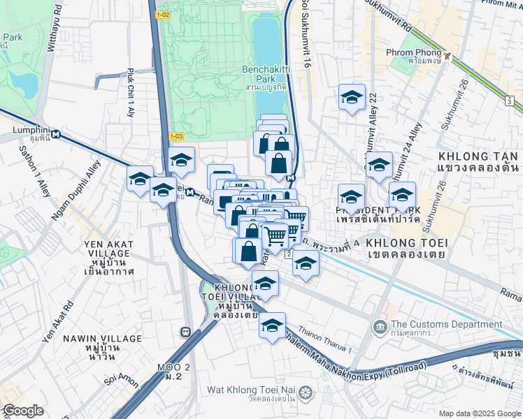 map of restaurants, bars, coffee shops, grocery stores, and more near in 