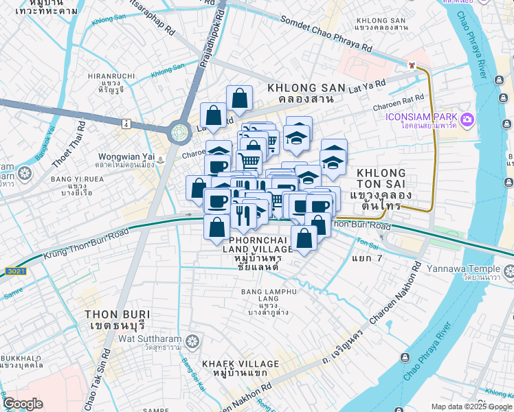 map of restaurants, bars, coffee shops, grocery stores, and more near in 