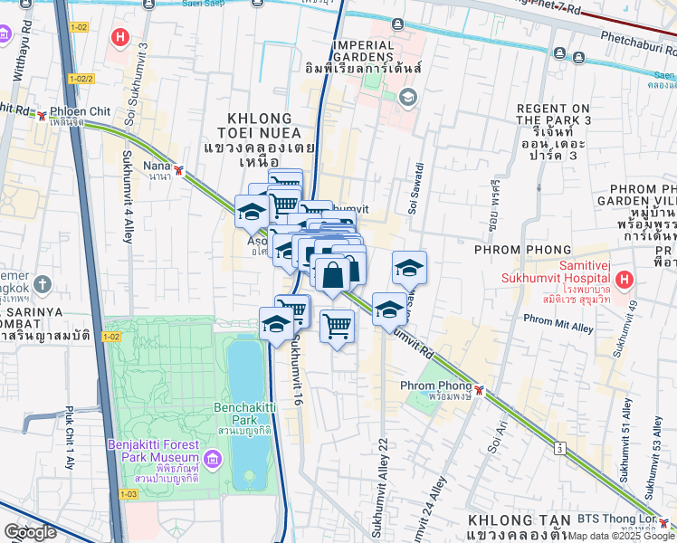 map of restaurants, bars, coffee shops, grocery stores, and more near in 