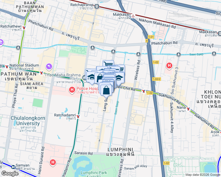 map of restaurants, bars, coffee shops, grocery stores, and more near in 