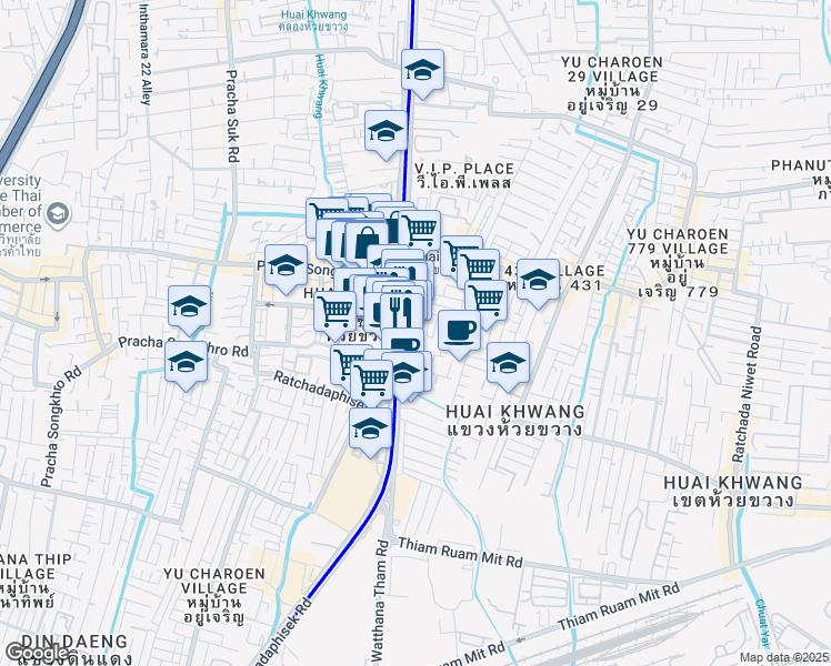 map of restaurants, bars, coffee shops, grocery stores, and more near in 