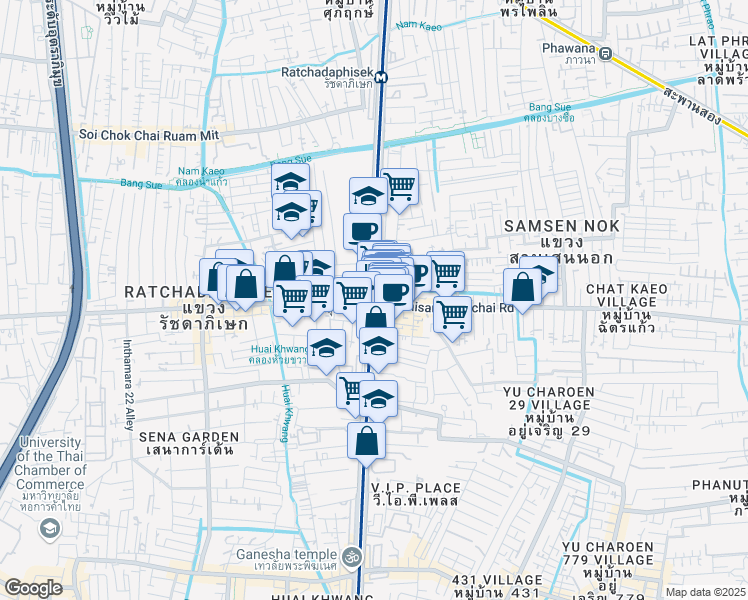 map of restaurants, bars, coffee shops, grocery stores, and more near in 