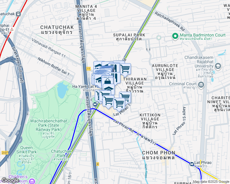 map of restaurants, bars, coffee shops, grocery stores, and more near in 