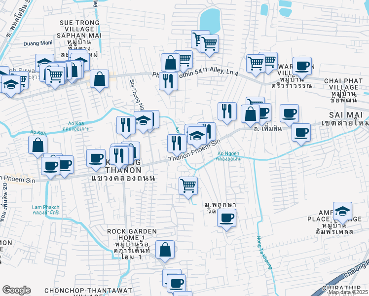 map of restaurants, bars, coffee shops, grocery stores, and more near in 