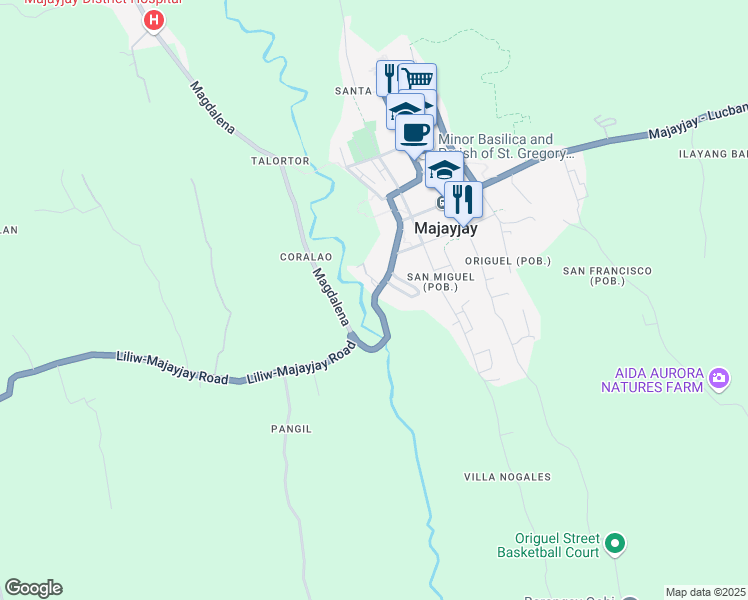 map of restaurants, bars, coffee shops, grocery stores, and more near in Laguna