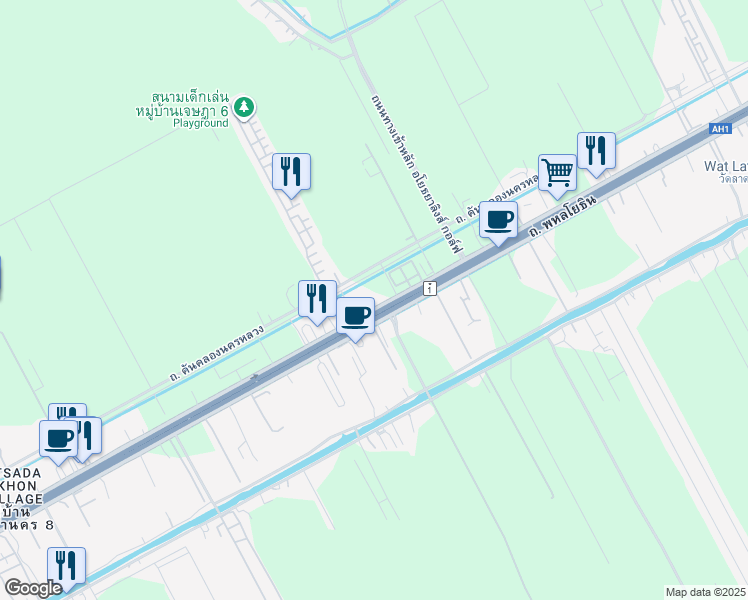 map of restaurants, bars, coffee shops, grocery stores, and more near in Lam Sai