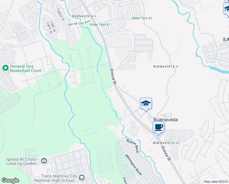 map of restaurants, bars, coffee shops, grocery stores, and more near Governor Ferrer Drive in General Trias