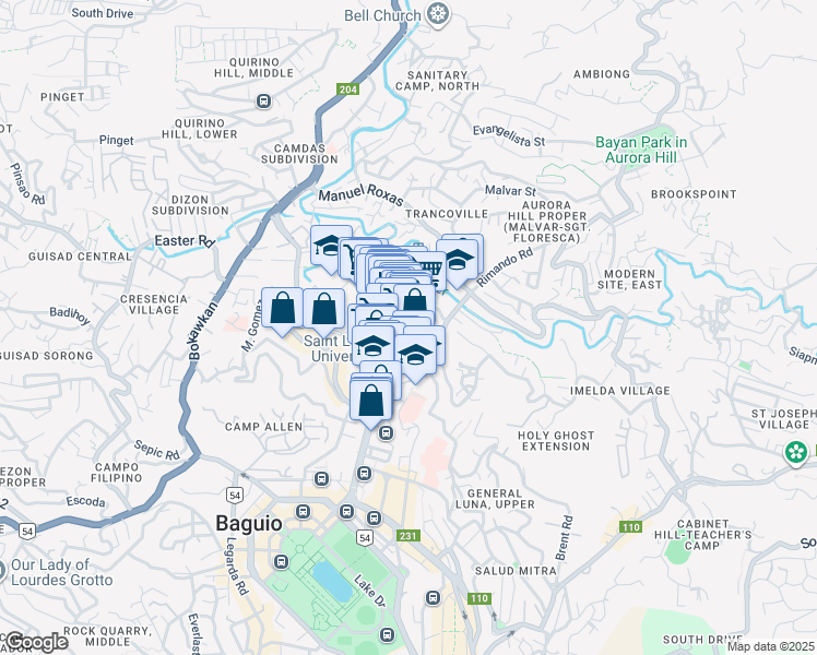 Cabinet Hill Baguio City Map Caguioa Street, Baguio City Car - Walk Score