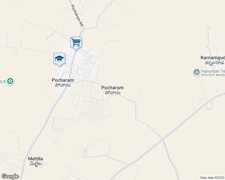 map of restaurants, bars, coffee shops, grocery stores, and more near in Pocharam