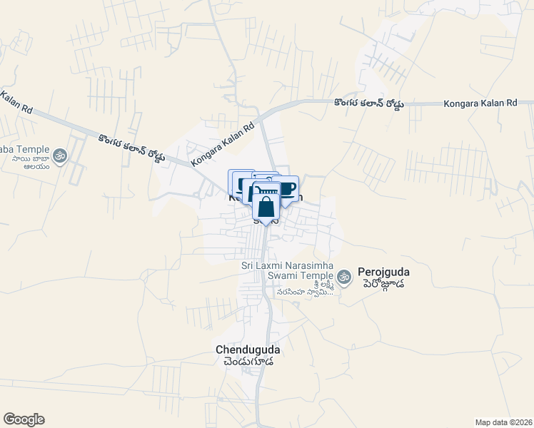 map of restaurants, bars, coffee shops, grocery stores, and more near in Kongara Kalan