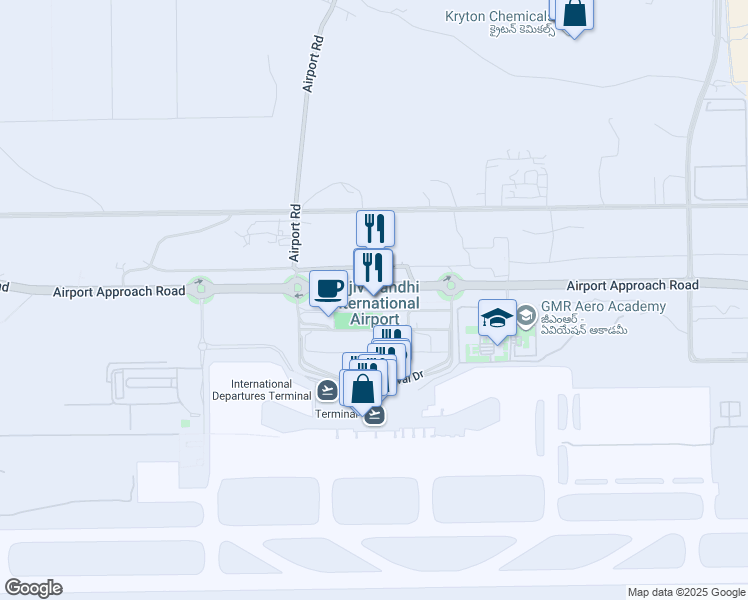 map of restaurants, bars, coffee shops, grocery stores, and more near in Hyderabad