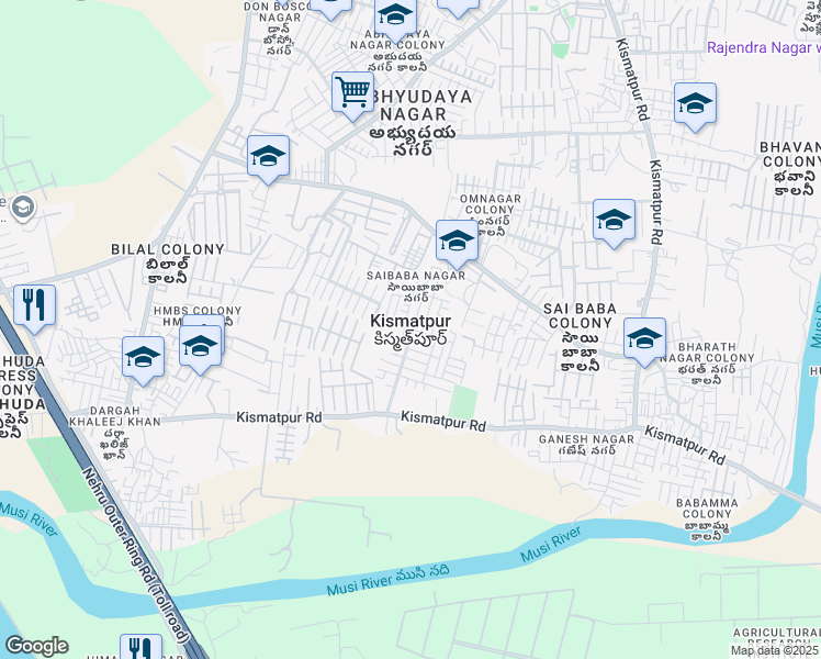 map of restaurants, bars, coffee shops, grocery stores, and more near in Kismatpur