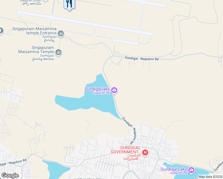 map of restaurants, bars, coffee shops, grocery stores, and more near in Dundigal