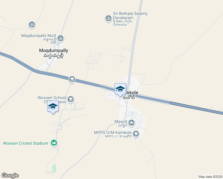 map of restaurants, bars, coffee shops, grocery stores, and more near Mumbai Highway Road in Kamkole