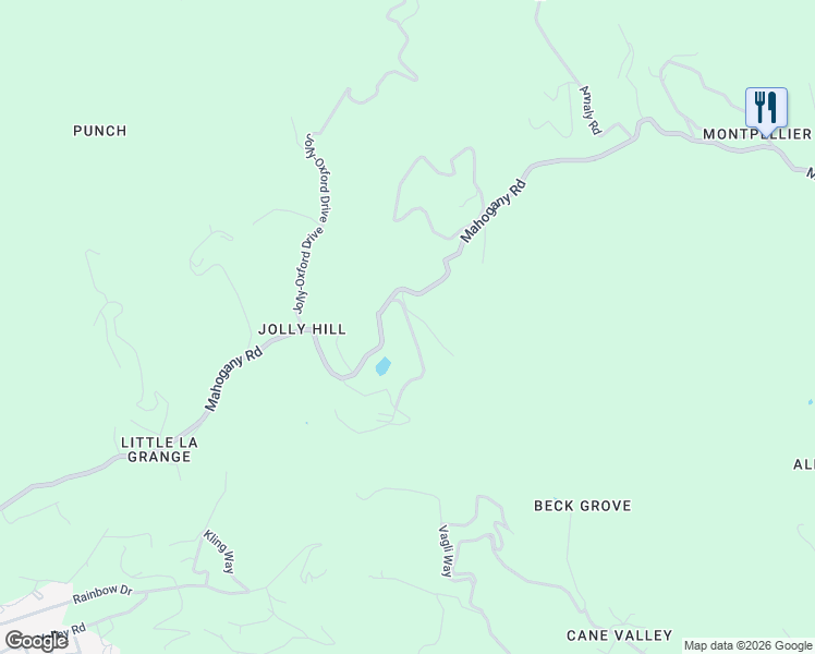 map of restaurants, bars, coffee shops, grocery stores, and more near Highway 76 in Frederiksted