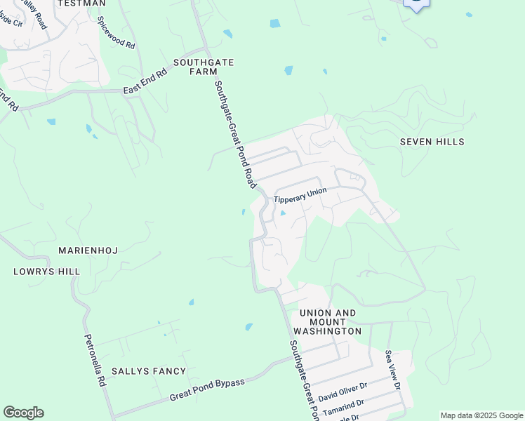 map of restaurants, bars, coffee shops, grocery stores, and more near 113 Tipperary Road in Christiansted
