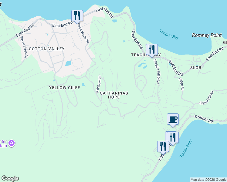 map of restaurants, bars, coffee shops, grocery stores, and more near in Christiansted