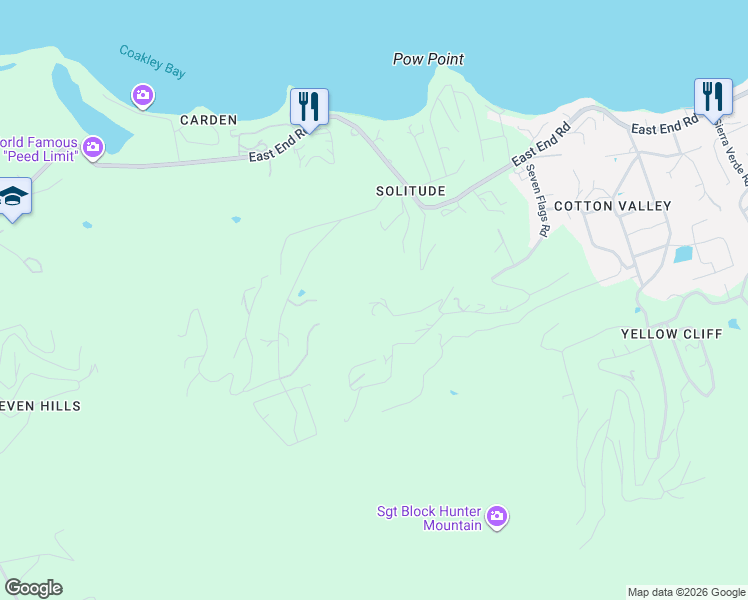 map of restaurants, bars, coffee shops, grocery stores, and more near in East End