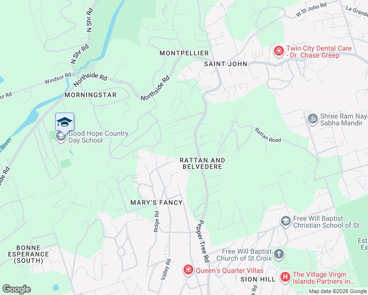 map of restaurants, bars, coffee shops, grocery stores, and more near in Christiansted
