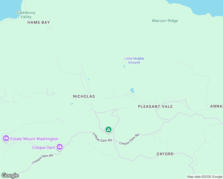 map of restaurants, bars, coffee shops, grocery stores, and more near in Frederiksted Southeast