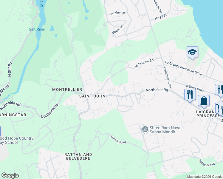 map of restaurants, bars, coffee shops, grocery stores, and more near in Sion Farm