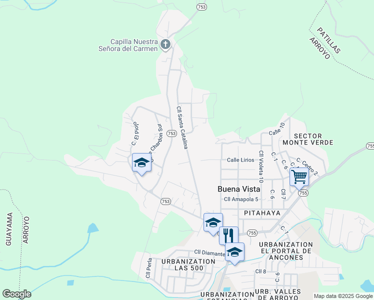 map of restaurants, bars, coffee shops, grocery stores, and more near in 
