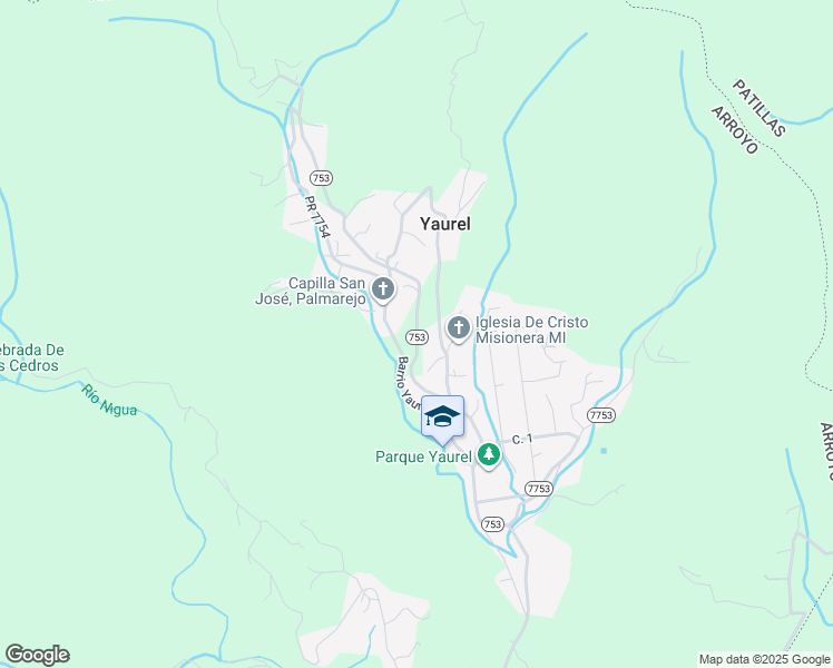 map of restaurants, bars, coffee shops, grocery stores, and more near Barrio Yaurel Sector Palmargo in Yaurel