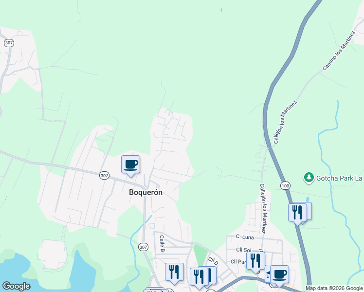 map of restaurants, bars, coffee shops, grocery stores, and more near in Cabo Rojo