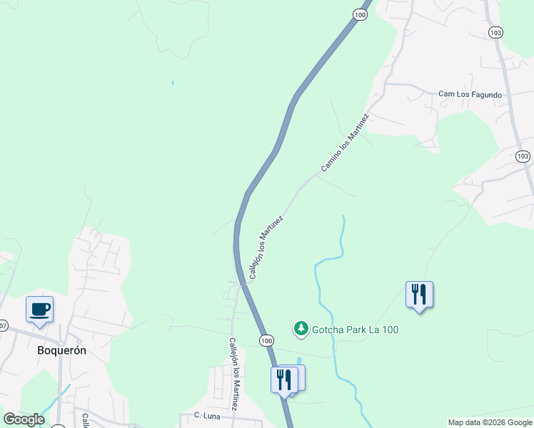 map of restaurants, bars, coffee shops, grocery stores, and more near in Boquerón