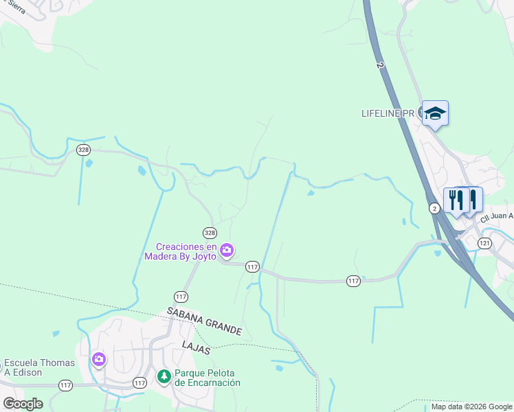 map of restaurants, bars, coffee shops, grocery stores, and more near in Liborio Negrón Torres