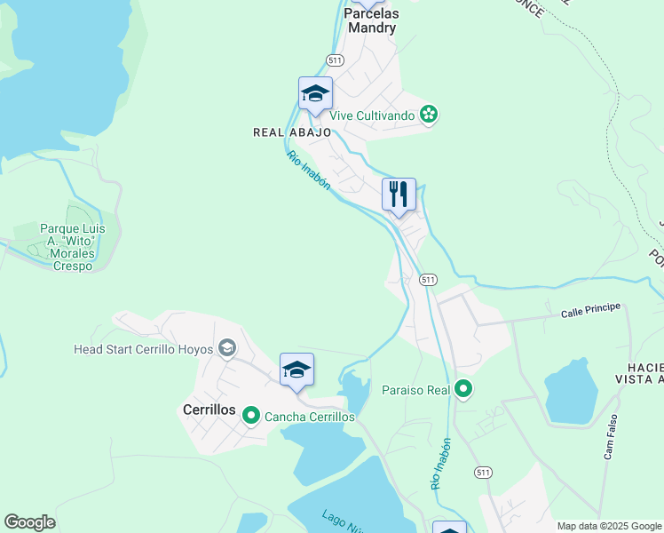 map of restaurants, bars, coffee shops, grocery stores, and more near 511 in Ponce