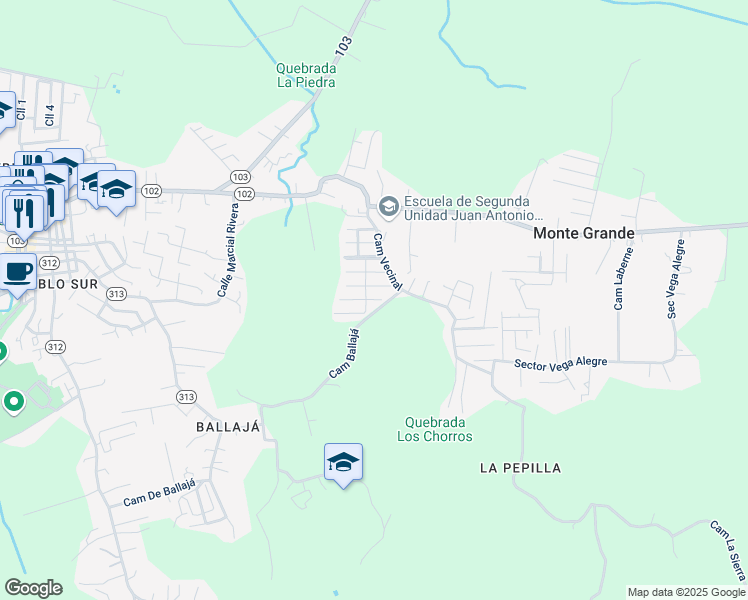 map of restaurants, bars, coffee shops, grocery stores, and more near in Cabo Rojo