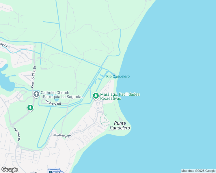 map of restaurants, bars, coffee shops, grocery stores, and more near Unnamed Road in Humacao