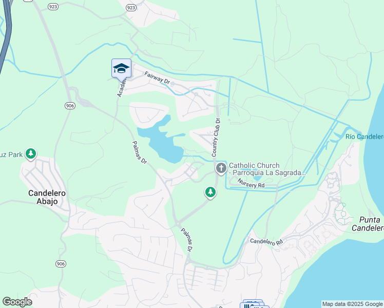 map of restaurants, bars, coffee shops, grocery stores, and more near in Palmas del Mar