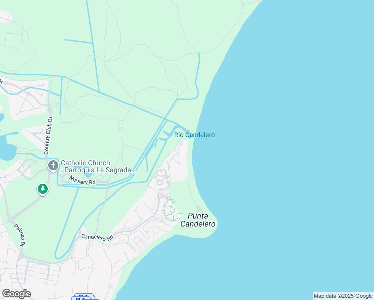 map of restaurants, bars, coffee shops, grocery stores, and more near in Candelero Abajo