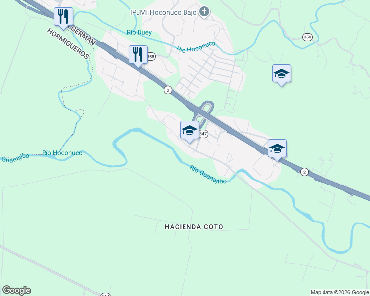 map of restaurants, bars, coffee shops, grocery stores, and more near in San Germán