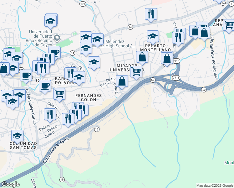 map of restaurants, bars, coffee shops, grocery stores, and more near in 