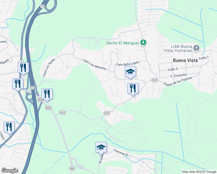 map of restaurants, bars, coffee shops, grocery stores, and more near in Cataño, Humacao, Puerto Rico