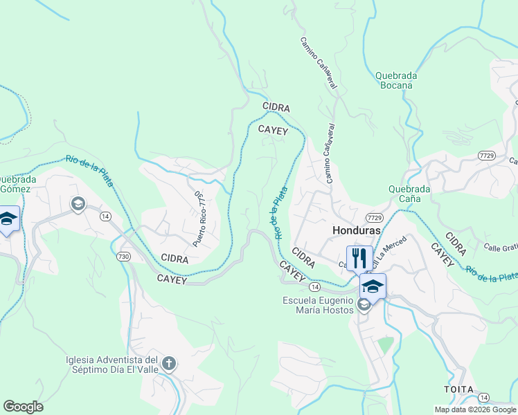 map of restaurants, bars, coffee shops, grocery stores, and more near in 