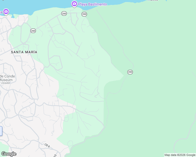map of restaurants, bars, coffee shops, grocery stores, and more near 200 in Vieques