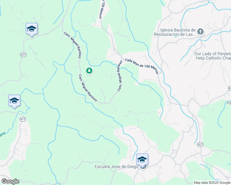 map of restaurants, bars, coffee shops, grocery stores, and more near Camino Miguel Ramírez in Las Piedras
