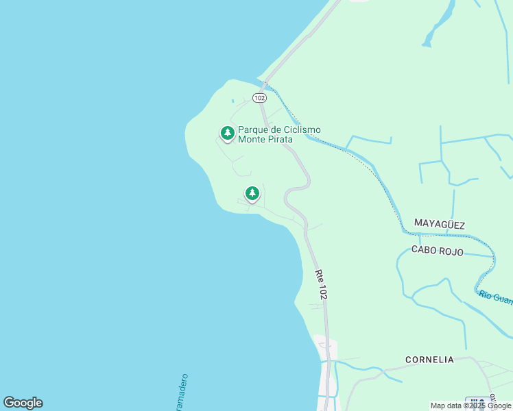 map of restaurants, bars, coffee shops, grocery stores, and more near in Guanajibo