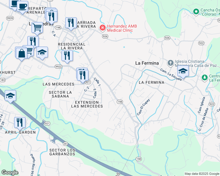 map of restaurants, bars, coffee shops, grocery stores, and more near in 