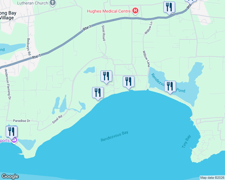 map of restaurants, bars, coffee shops, grocery stores, and more near in 