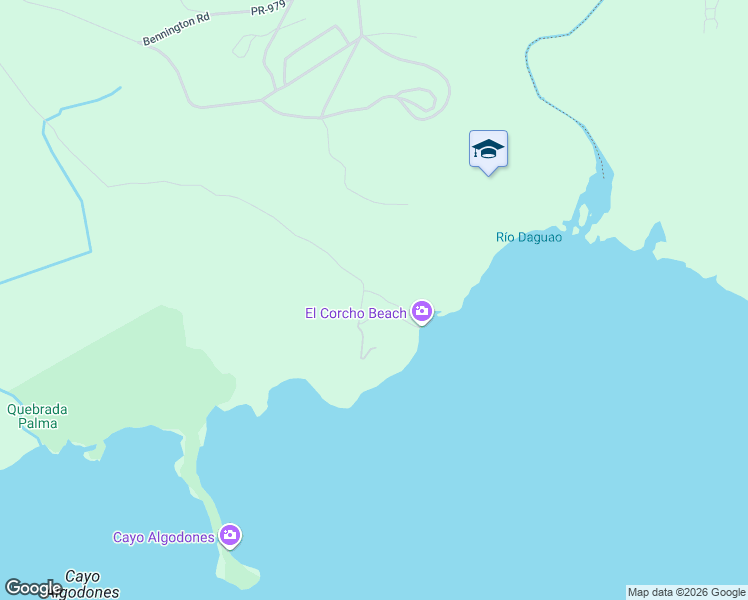 map of restaurants, bars, coffee shops, grocery stores, and more near in Daguao