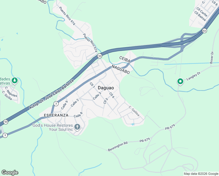 map of restaurants, bars, coffee shops, grocery stores, and more near in Daguao