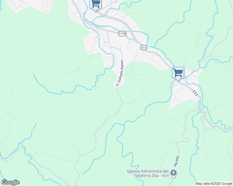 map of restaurants, bars, coffee shops, grocery stores, and more near Unnamed Road in Utuado